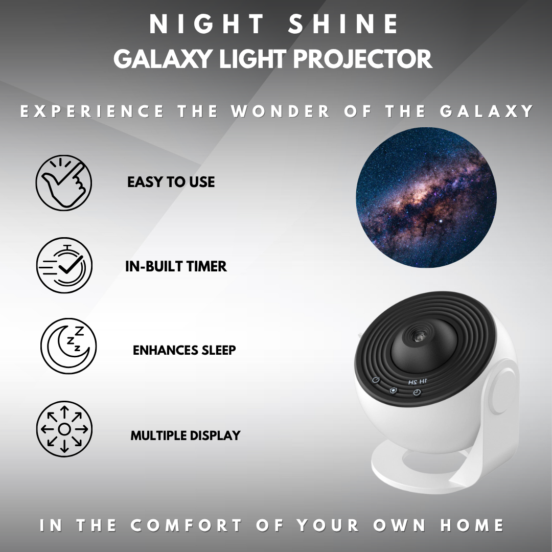 Night Shine Galaxy Light Projector