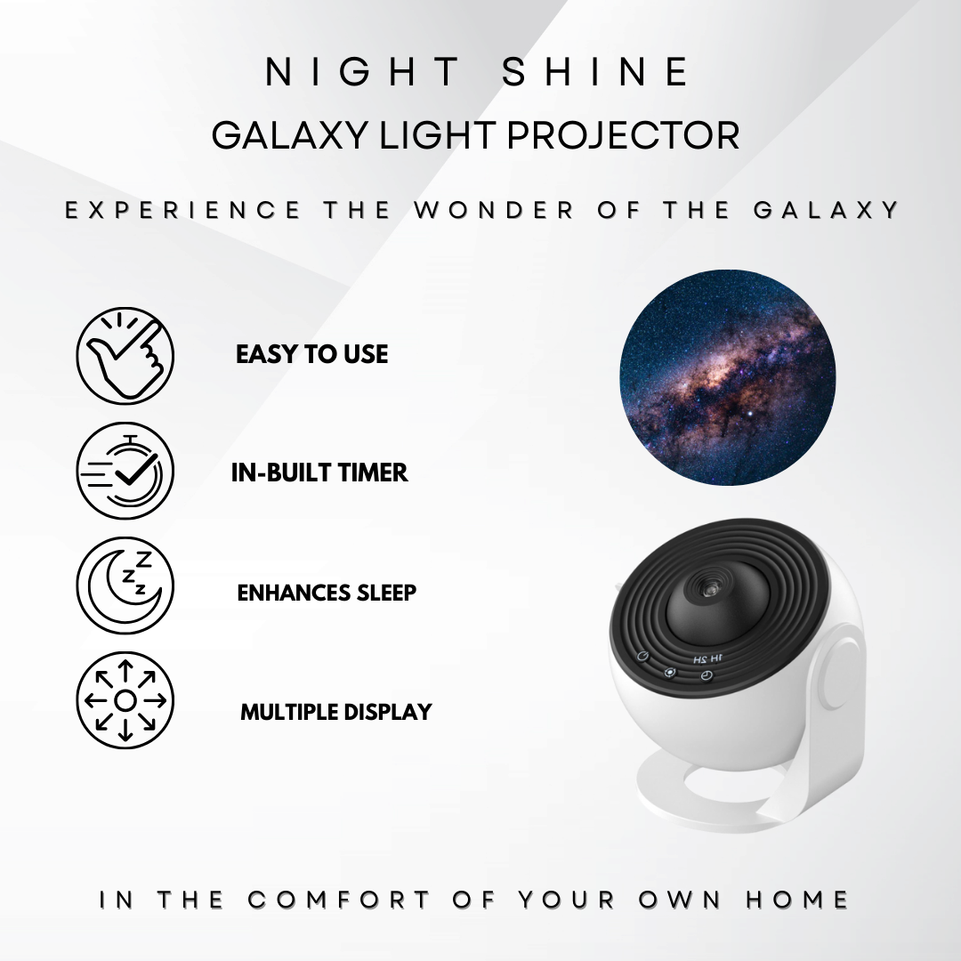 Night Shine Galaxy Light Projector